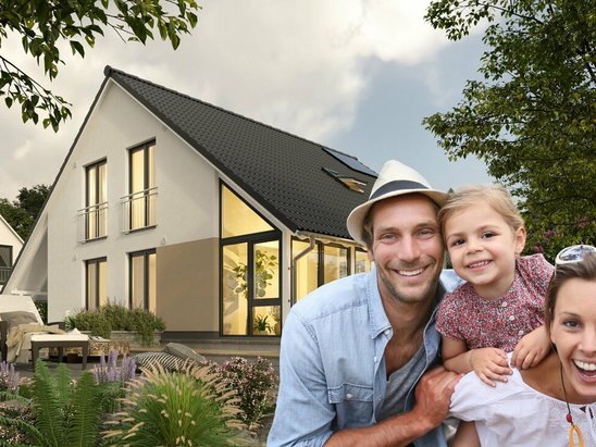 Collage-Energiesparhaus